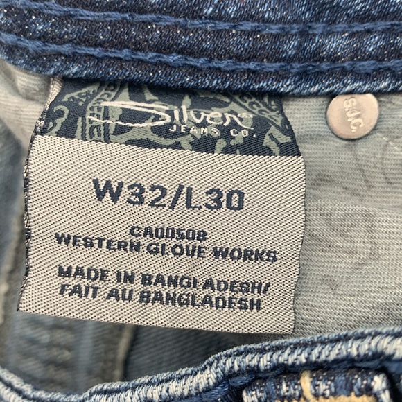 Silver jeans Suki Surplus Bootcut Size 32 Medium wash denim stretch Flap pocket - Picture 7 of 15